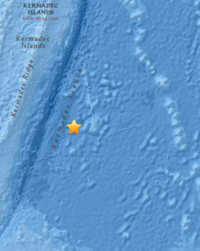 新西兰北部海域发生6.4级地震震源深度35公里