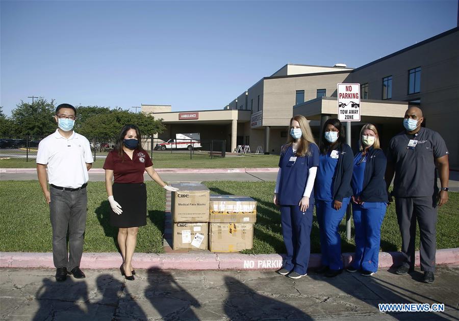 U.S.-TEXAS-HOUSTON-CHINESE STUDENTS-PPE DONATION