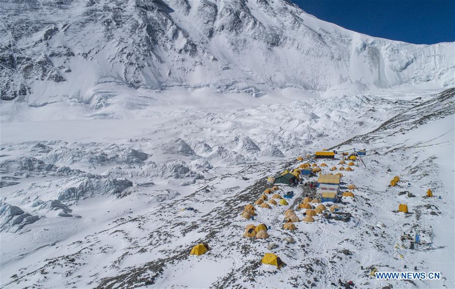 (InTibet) CHINA-TIBET-MOUNT QOMOLANGMA-REMEASUREMENT-ADVANCE CAMP (CN)